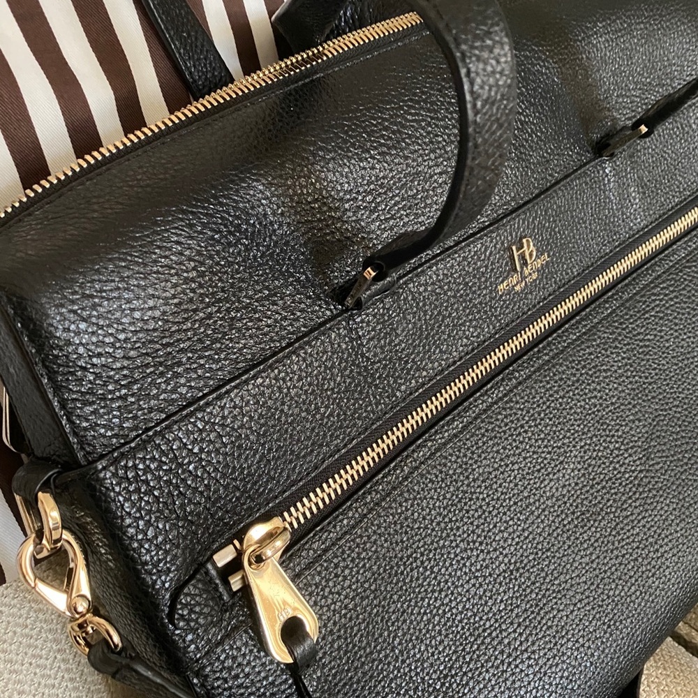 Henri Bendel Noho Pebbled Briefcase